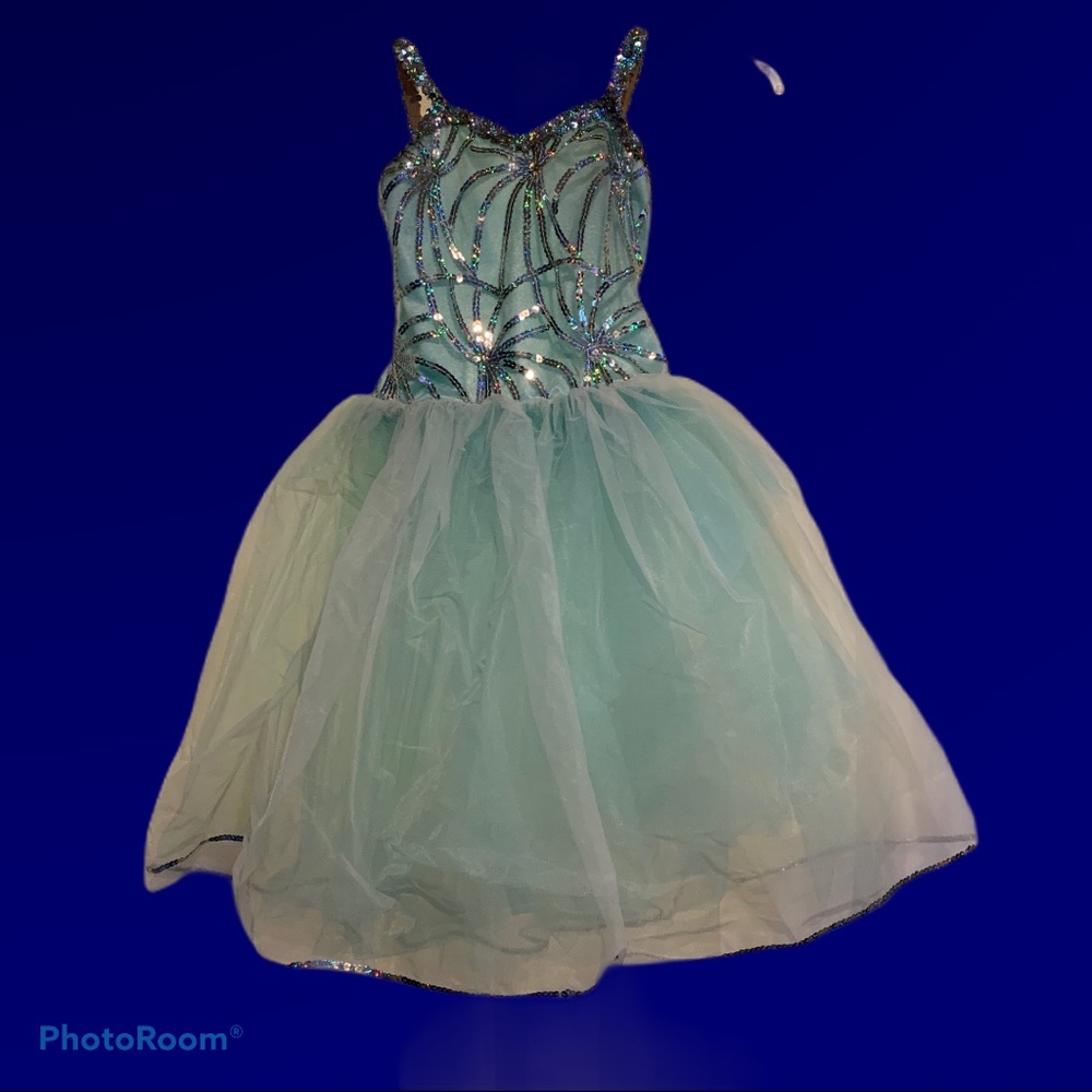 Ballerina Costume Curtain Call Green Child 10C